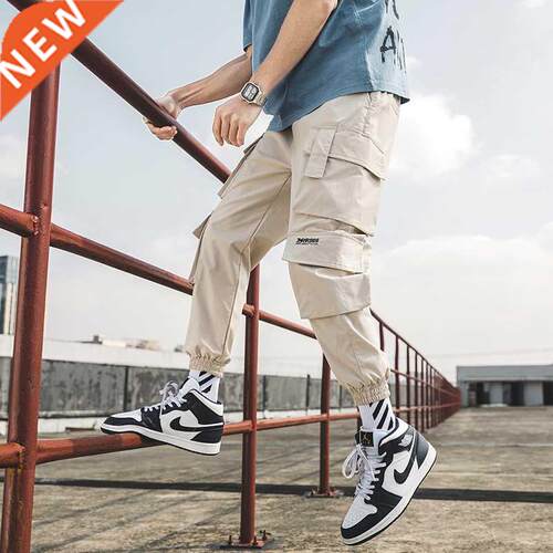 Sreetwear Mens Hip Hop Jogging Pants Casual Men Trousers Big