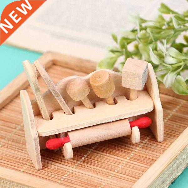 Wood And Fork Rolling Pin Model Set Dollhouse Miniatures