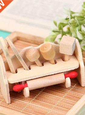 Wood And Fork Rolling Pin Model Set Dollhouse Miniatures