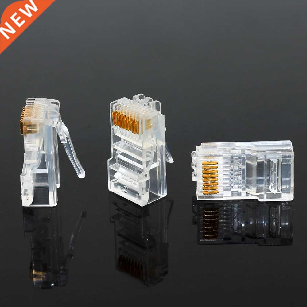 OULLX 20/50/100PCS RJ45 Ethernet Cables Module Plug Network