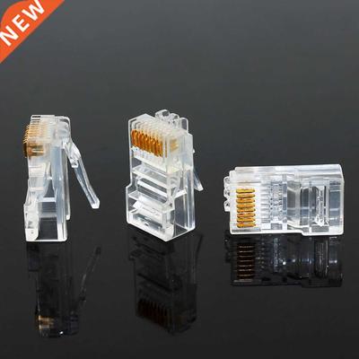 OULLX 20/50/100PCS RJ45 Ethernet Cables Module Plug Network