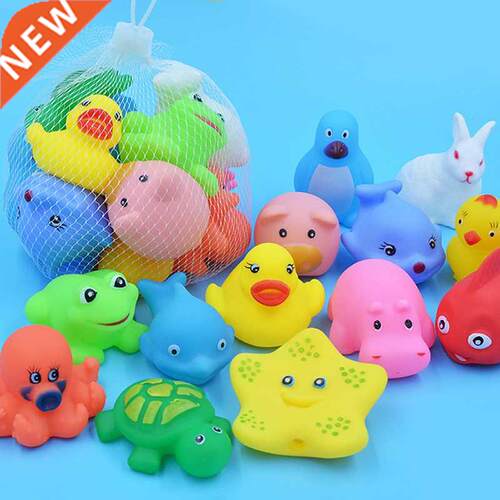 10 Pcs/set Baby Cute Animals Bath Toy Swimming Water Toys So
