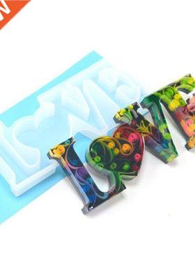LOVE Letter Resin Casting Mold Silicone Cake Jewelry Making