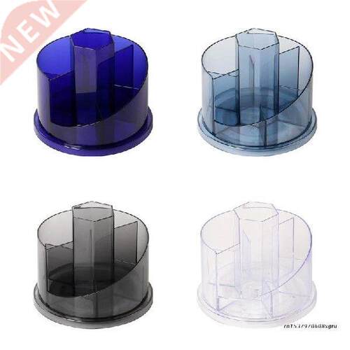 60 Degree Rotation Pen Holder 7 Compartment Container