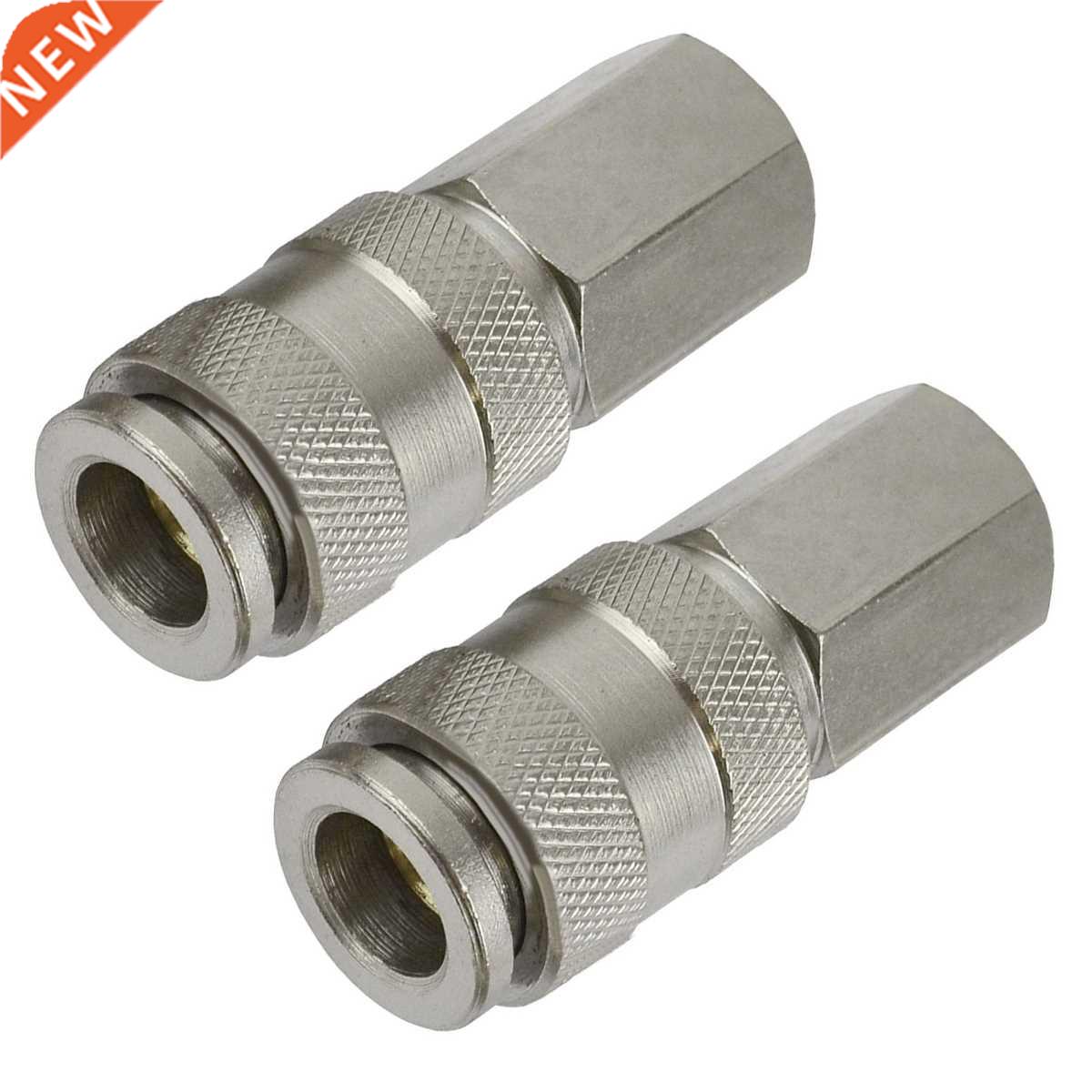 2pcs Air Line Hose Connector 1/4 BSP Thread Euro Fitting Fem