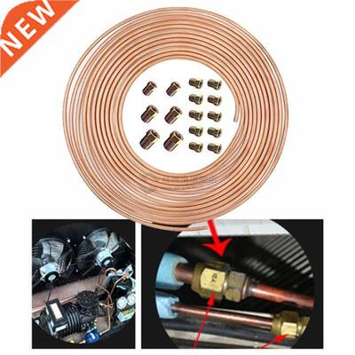 3/16inch OD Copper Nickel Brake Line Tubing Kit With 16 Fitt