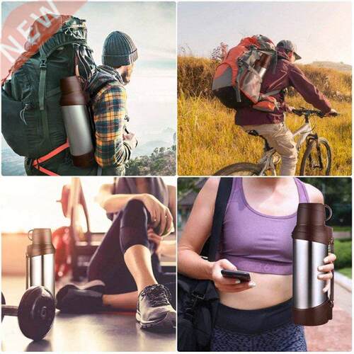 3L Stainless Steel Vacuum Insulated Flasks with Cup for Camp