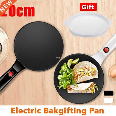 600W Non-stick Electric Crepe Pizza Maker Pancake Machine No