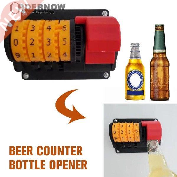 Wall Mounted Bottle Opener Beer with Precise Numbers Opener