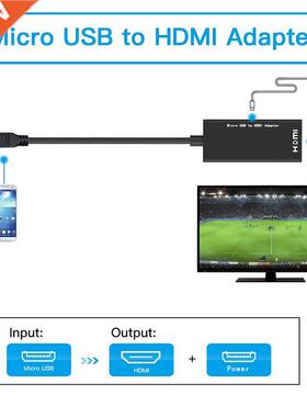 Micro USB To HDMI Adapter Converter 1080P HD HDMI Audio Vid