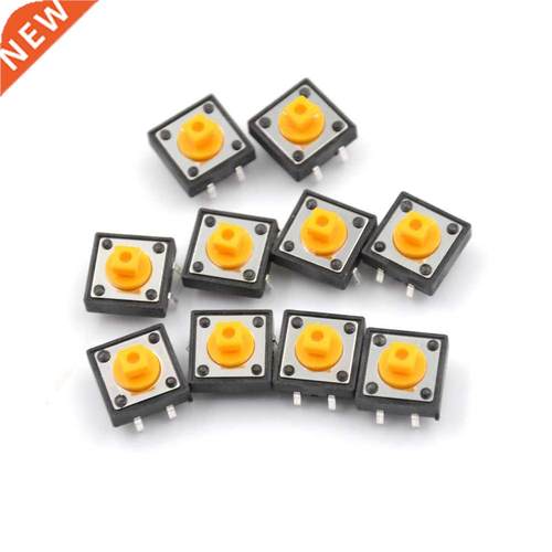 10pcs B3F-4055 Tactile Switch with Caps 4P DIP PCB Mount Mom