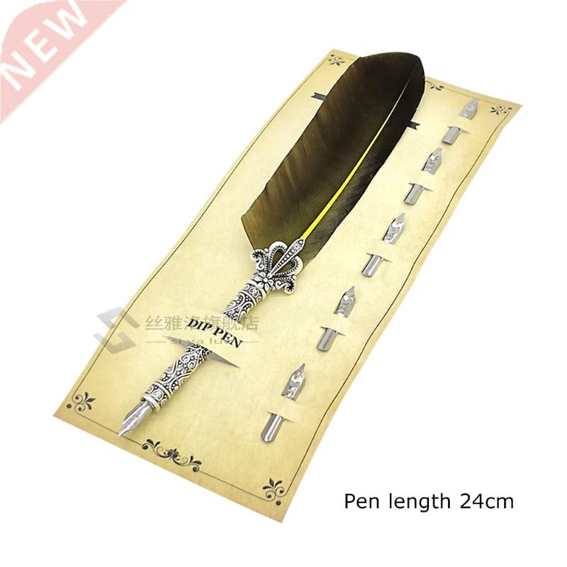 *Calligraphy Feather Dip Pens Fountain Pen Retro with 5 Nib