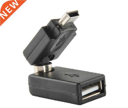 USB A Female to mini 5Pin Male 360 Rotating Adapte