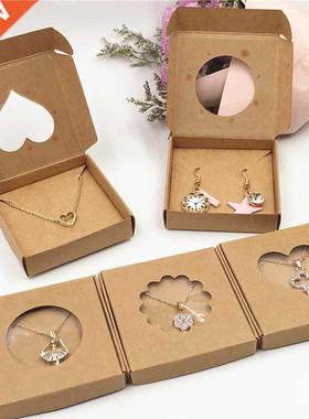 50Sets Kraft Paper Handmade Jewelry Set Packng Dsplays Box
