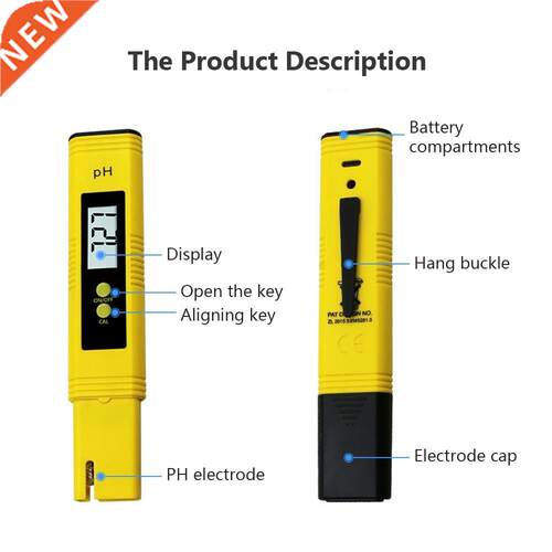 Digitl PH Meter cidity Tester ccurcy 0.01 PH Tester qu