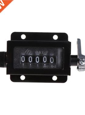 D67-F 5 Digits Mechanical Pull Stroke Counter Black Casing R
