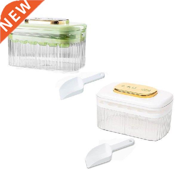 New Silicone Press Type Ice-Cube Tray For Freezer With Lid