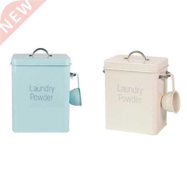 Beautiful Powder Laundry Powder Boxes Storage with Scoop