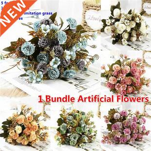 Artificial Flowers Silk Wedding Holding Bouquet  New Year