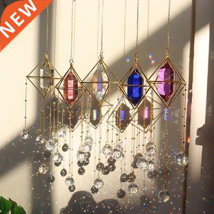Crystal Big Wind Chime Sun Catcher Diamond Prisms Pendant