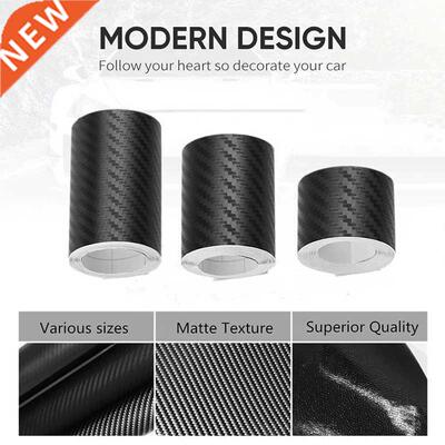 /5m Car D Carbon Fiber Stickers Door Sill Anti-stepping Pr