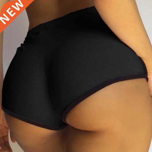 Casual Fashion White Black High Waist Women Biker Bodycon Sh
