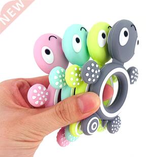BPA Free Baby Silicone Teethers Food Grade Cute Turtle Tiny