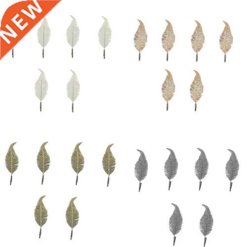 6pcs Glitter Feather Clip Tree Le Clps Christmas Tree Le