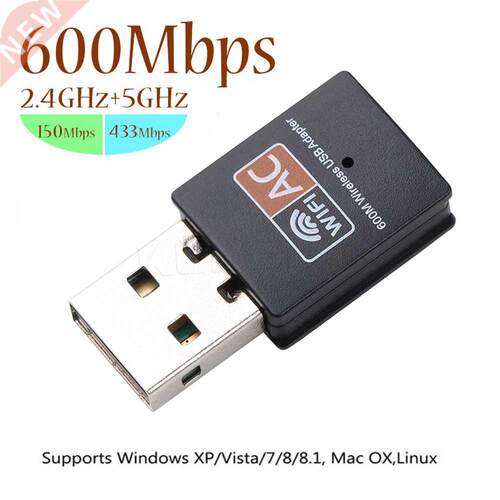 Kebidu USB Wifi Adapter 600Mbps Wireless Network Card Ethern