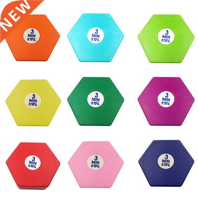 2Pcs Hexagon Hourglass Timer Set 3 Minutes Sandglass Clock