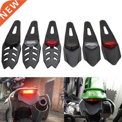 1pc Red 12V LED Taillight Brake Lamp+Rear Fender Black ABS L