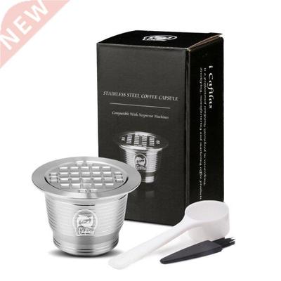 Stainless Steel Reusable Coffee Capsule Filter Dripper Tampe