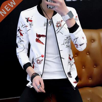 Spring Autumn New Men's Bomber Zipper Jacket Male Casual Str