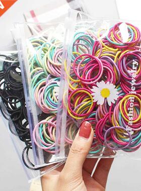 100Pcs/Set Children Girls Hair Bands Can Color Hair Ties C