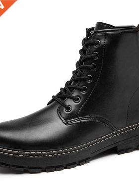 2021 Spring and Autumn New Casual Fashion Men's Boots Lace-u