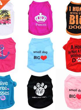 Pet Dog Clothes Summer Puppy Pet Clothing For Dog Vest Shirt