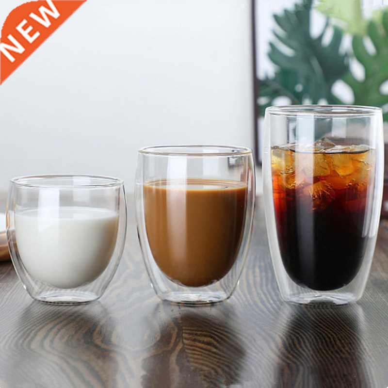 Double Wall Glass Cup 80/150/250/350 Ml Beer Coffee Water Cu
