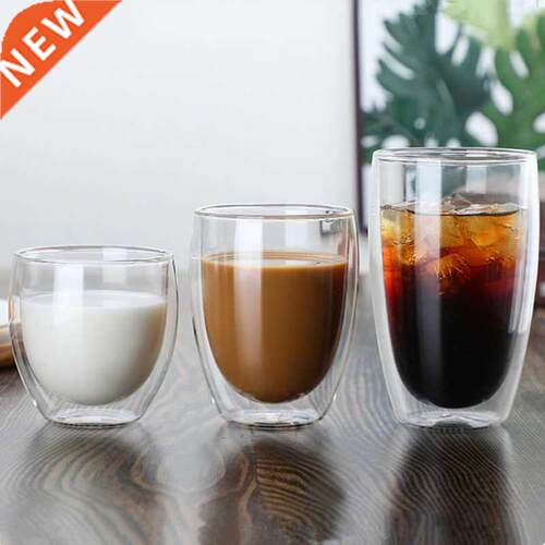 Double Wall Glass Cup 80/150/250/350 Ml Beer Coffee Water Cu