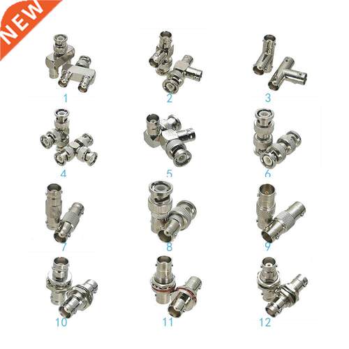 1Pcs Connector BNC to BNC Male plug & Female Jack Bu