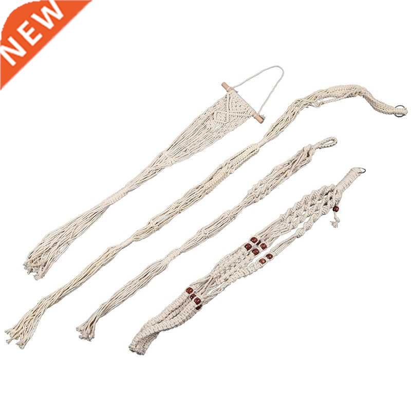 Macrame Plant Hangers - 4 Pack, In Different Designs - Handm