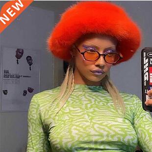 Women Bucket Hat, Adults Solid Color Fisherman Cap Woolen Ha