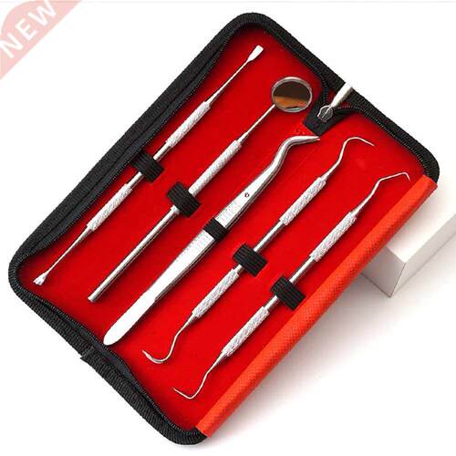 5pcs Dental Hygiene Tool Kit Dentist Tartar Scraper Scaler D