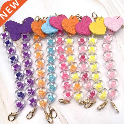 Love Mobile Phone Lanyard Phone Charm Acrylic Drop Love Brac