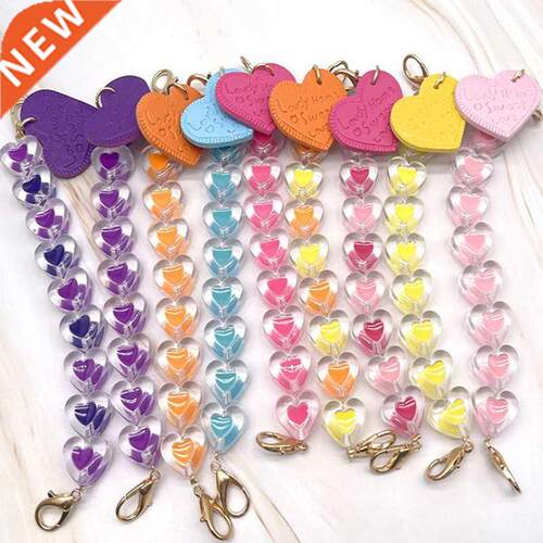 Love Mobile Phone Lanyard Phone Charm Acrylic Drop Love Brac