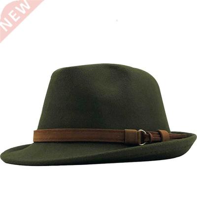 New Wool Women Men Fedora Hat For Winter Autumn Elegant Lady