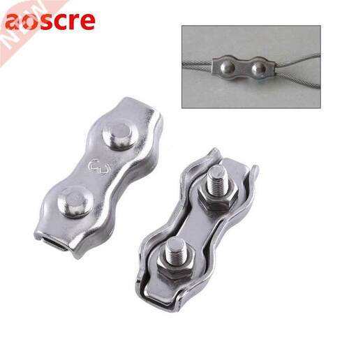 10 pcs of Wire Rope Cable Tie Duplex -Ring Clips M Convenie