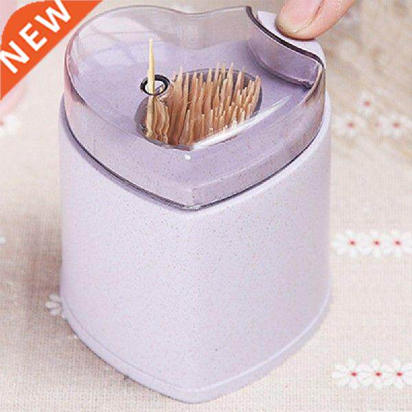 Automatic Toothpick Holder Container Wheat Straw Household