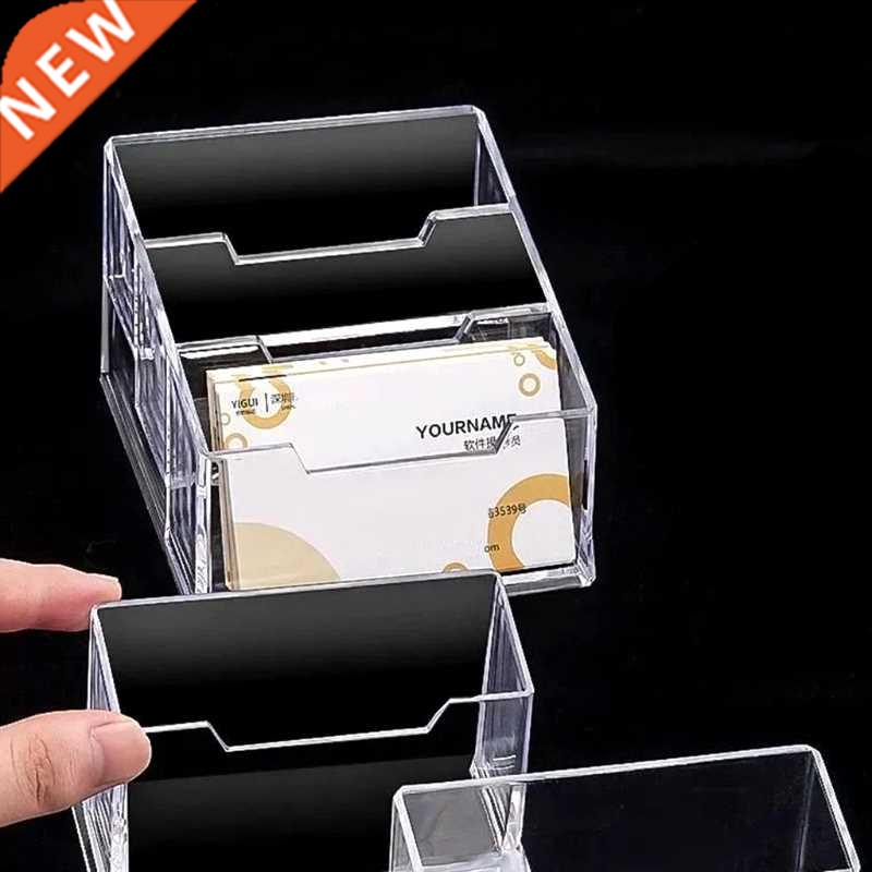 Premium Thicken Clear Business Card Holder Card Filing Box B
