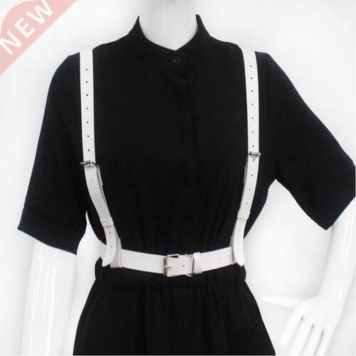 2021 new Fashion Punk O-Ring garters White Leather material