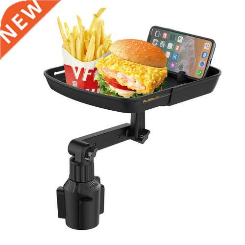 Universal Car Cup Holder Tray Adjustable 360° Swivel Arm Fo